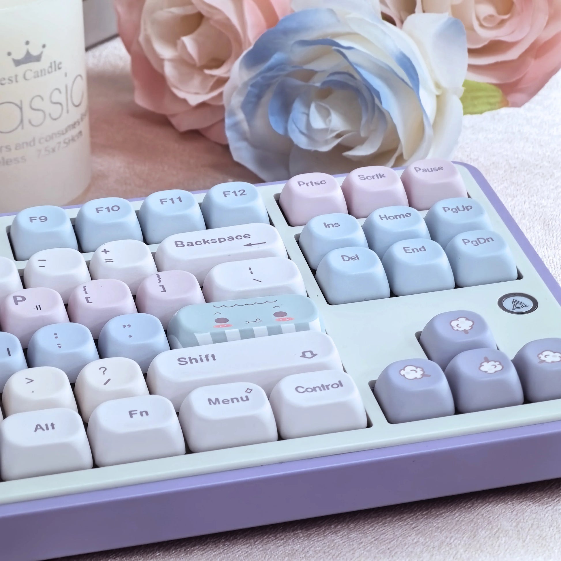 Keycaps Candy Colorées - Vue de dos