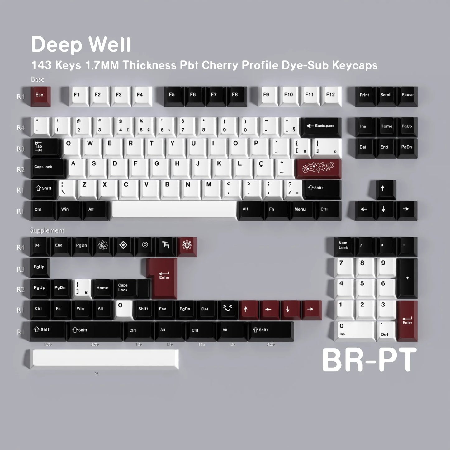 Keycaps AZERTY/QWERTY GMK Cherry