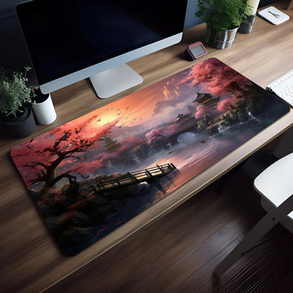 Tapis de Souris Coucher de Soleil Montagne - Vue principale