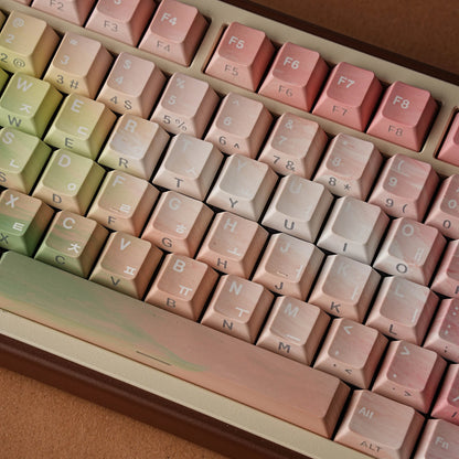 AZERTY Tastenkappen mit Pastellverlauf