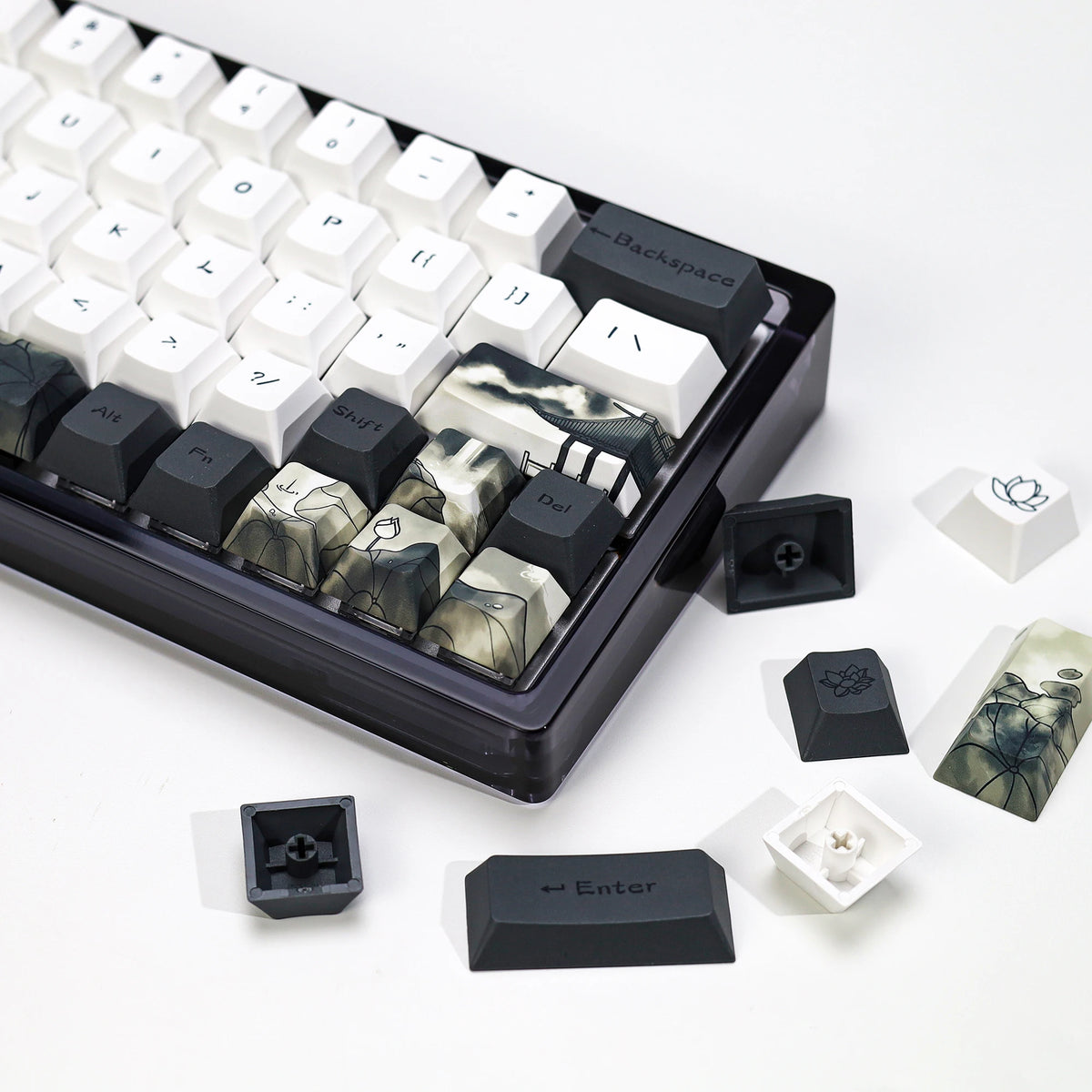 Keycaps Lotus à l'Encre