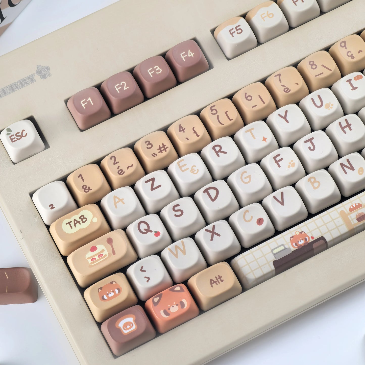 Keycaps AZERTY Red Panda Cafe