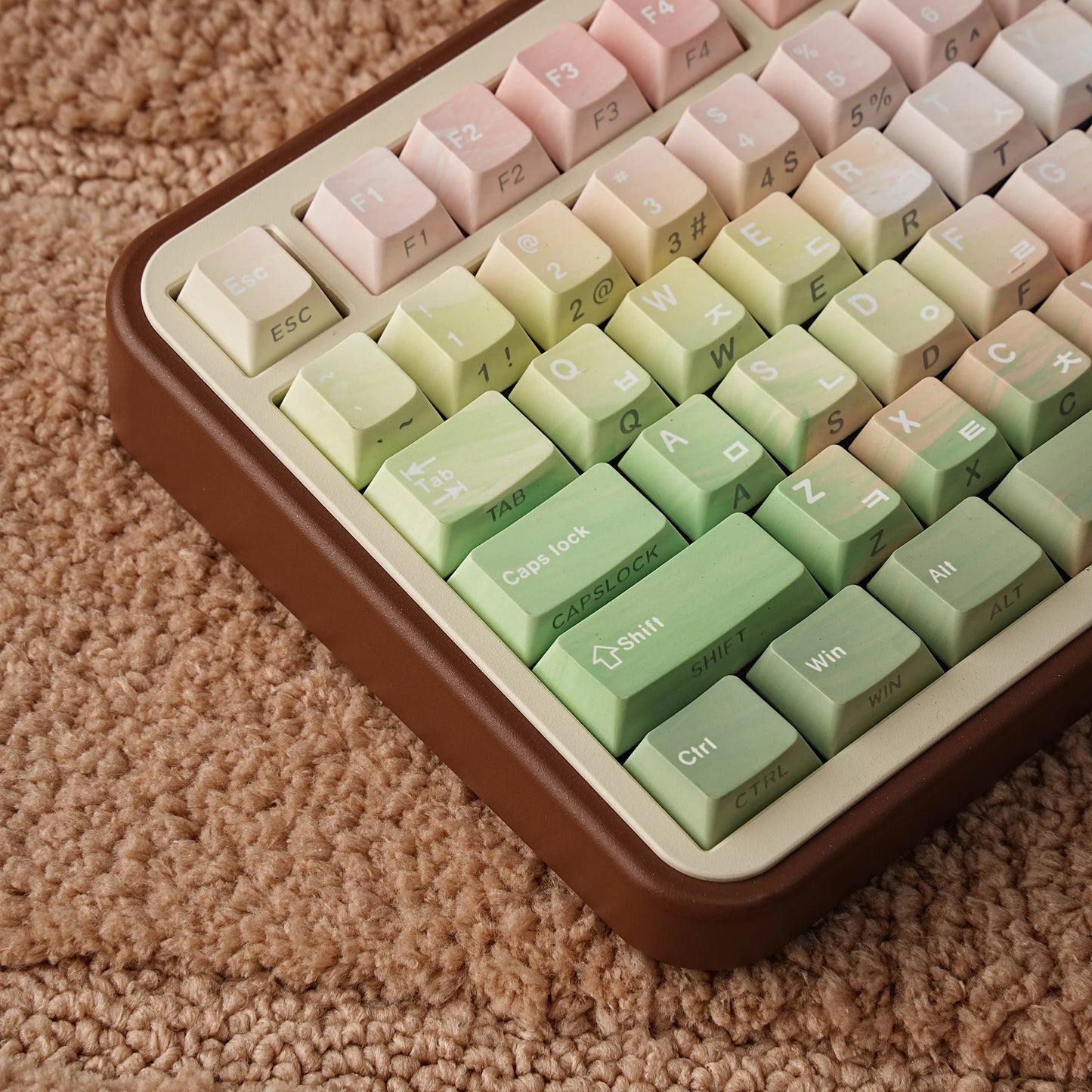 AZERTY Tastenkappen mit Pastellverlauf