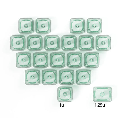 Keycaps Transparents 21 Touches