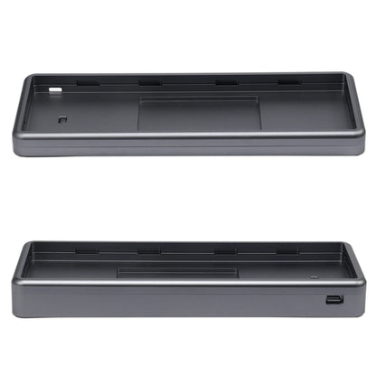 Case Aluminium 60% Noir Gris Blanc - Vue de dos