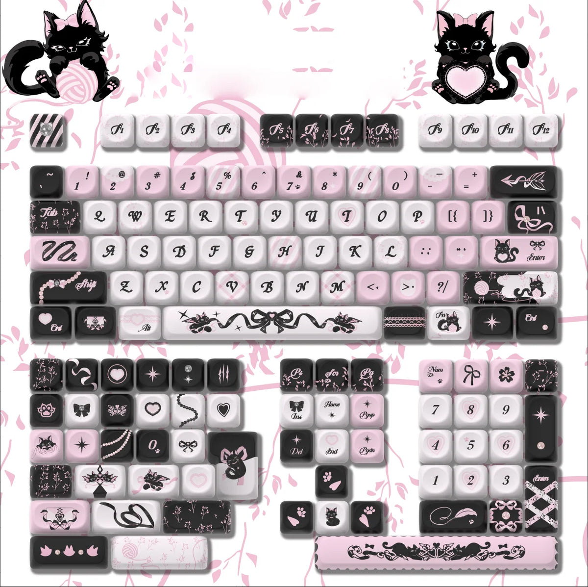 Keycaps QWERTY MOA 30 Styles