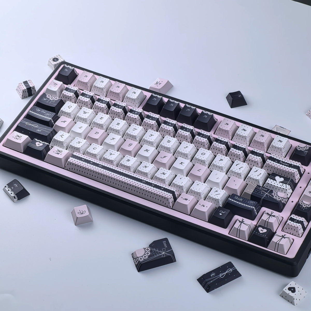 Keycaps Lolita Rosa und Blau