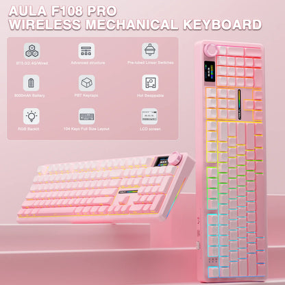 AULA F108 pro Rose