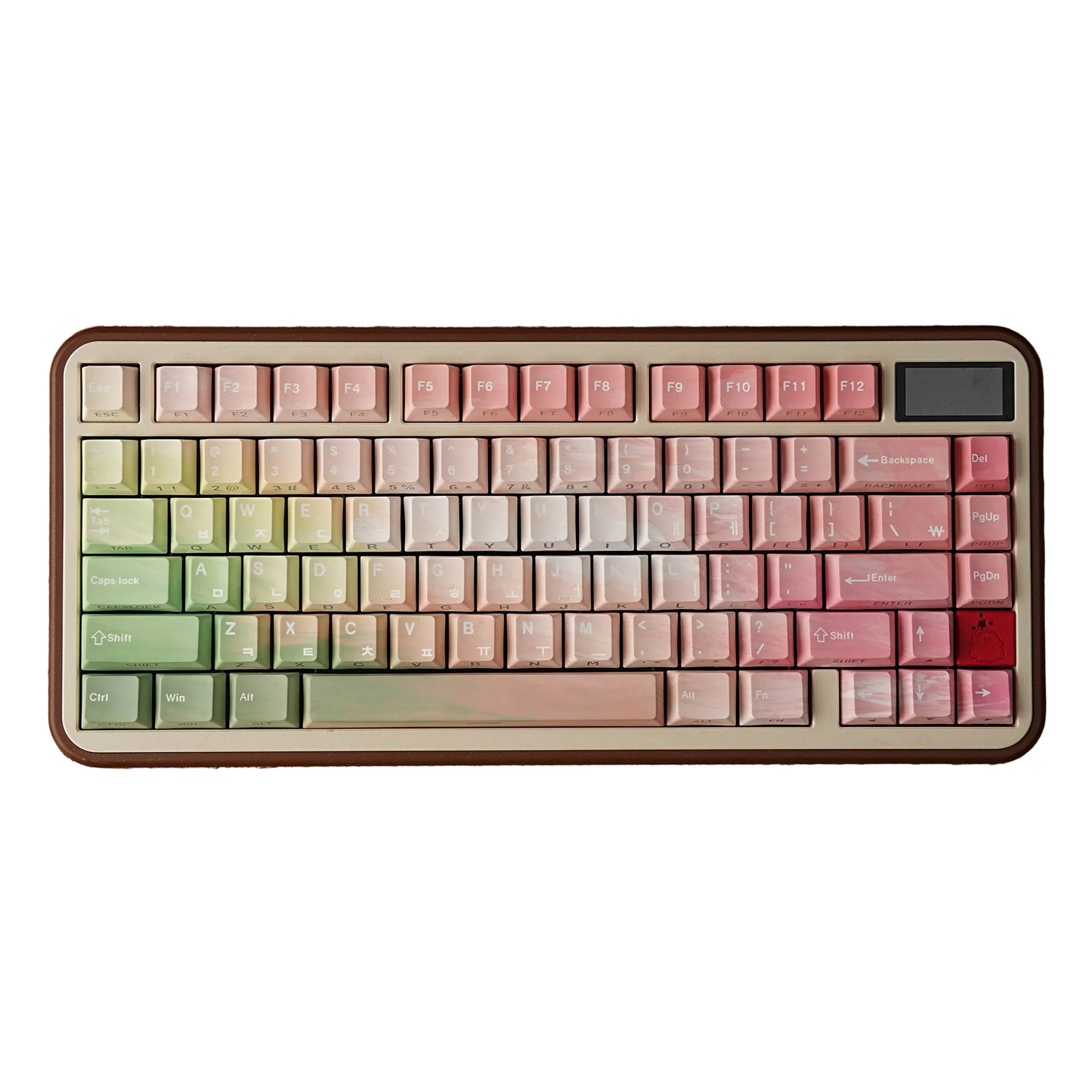 AZERTY Tastenkappen mit Pastellverlauf