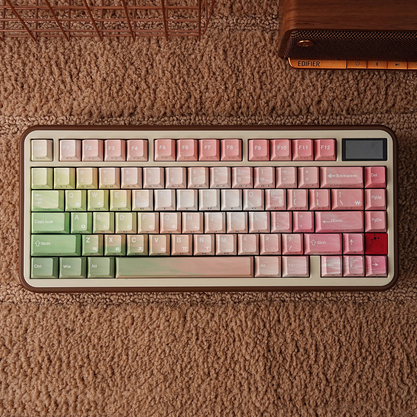 AZERTY Tastenkappen mit Pastellverlauf