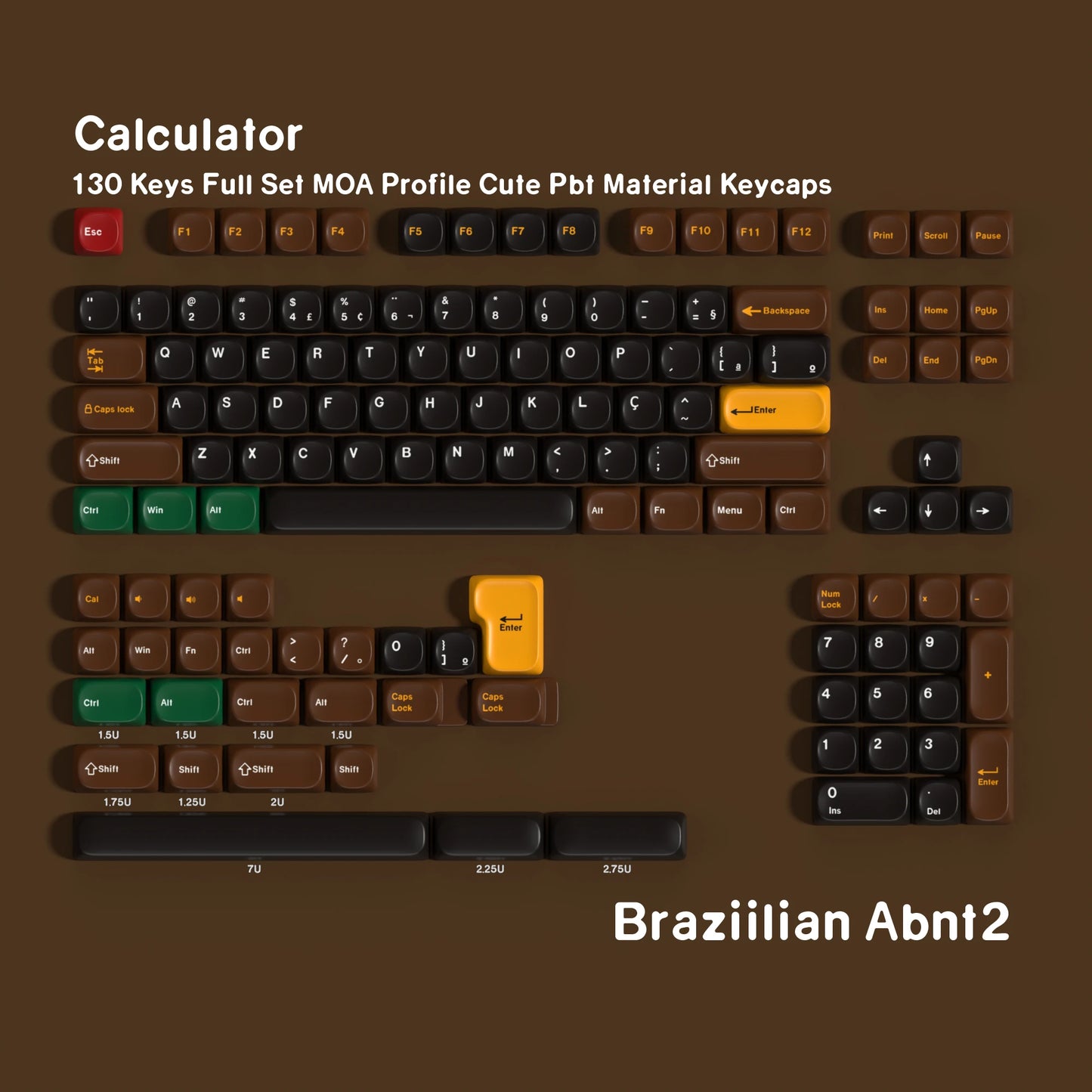 Keycaps AZERTY/QWERTY Calculatrice