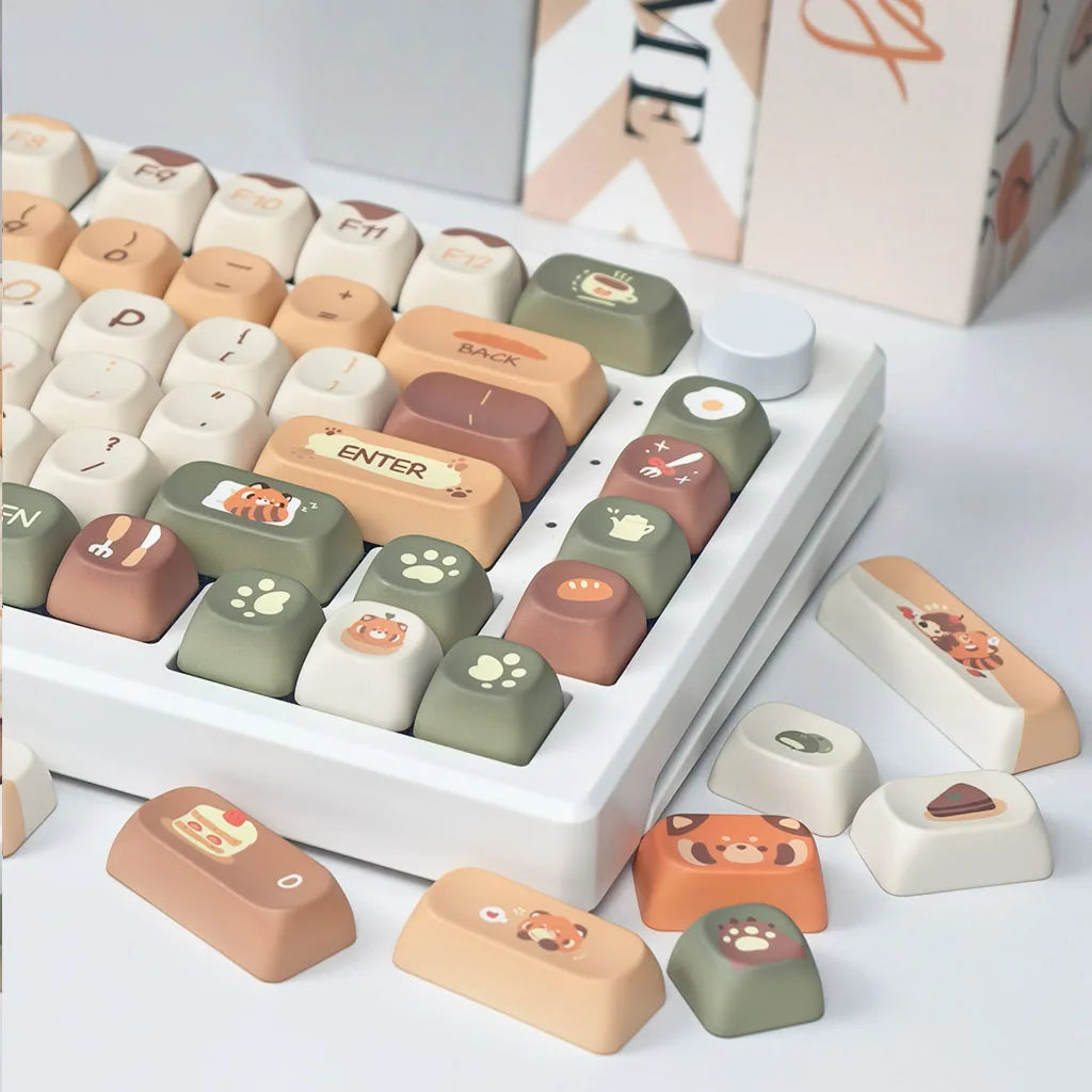 Keycaps AZERTY/QWERTY Red Panda