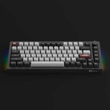 Akko 5075B Plus Dracula Castle 75% Mechanische Gaming-Tastatur mit 3/5-Pin-Hot-Swap-Anschluss, drei RGB-Beleuchtungsmodi, 2,4-GHz-Funktechnologie, USB Typ-C und Bluetooth 5.0