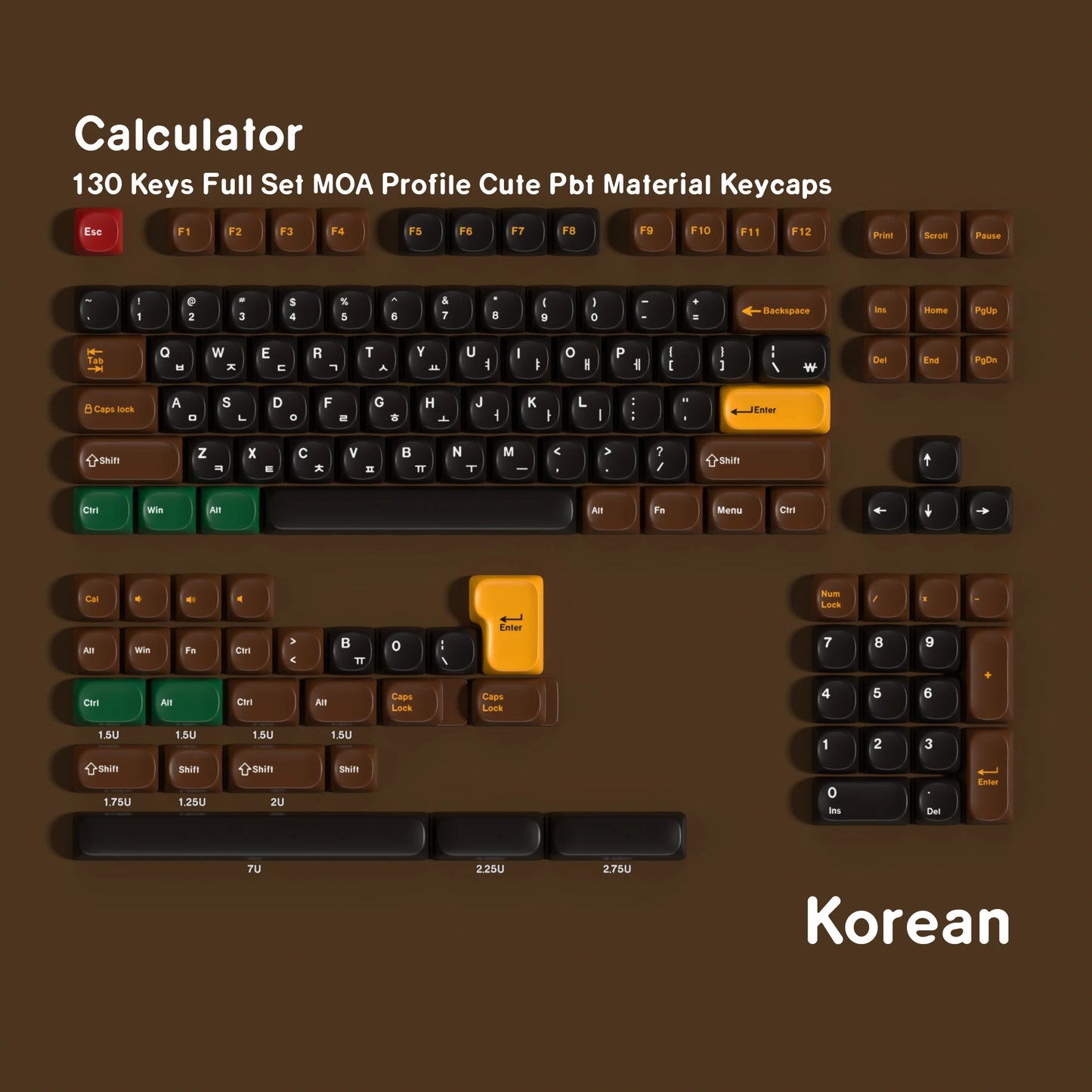 Keycaps AZERTY/QWERTY Calculatrice