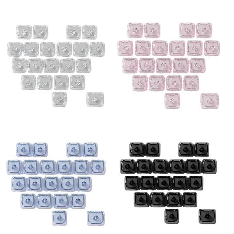 Keycaps Transparents 21 Touches