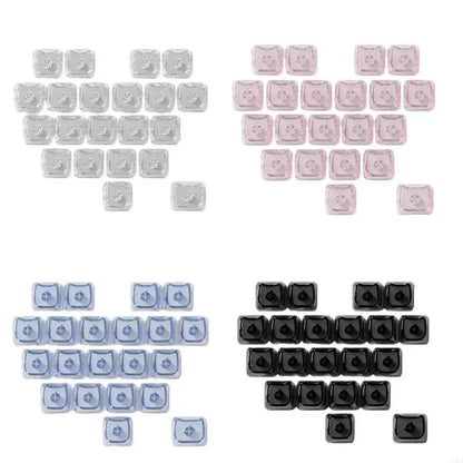 Keycaps Transparents 21 Touches