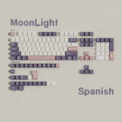 Keycaps AZERTY/QWERTY Violet Cherry - Vue 14