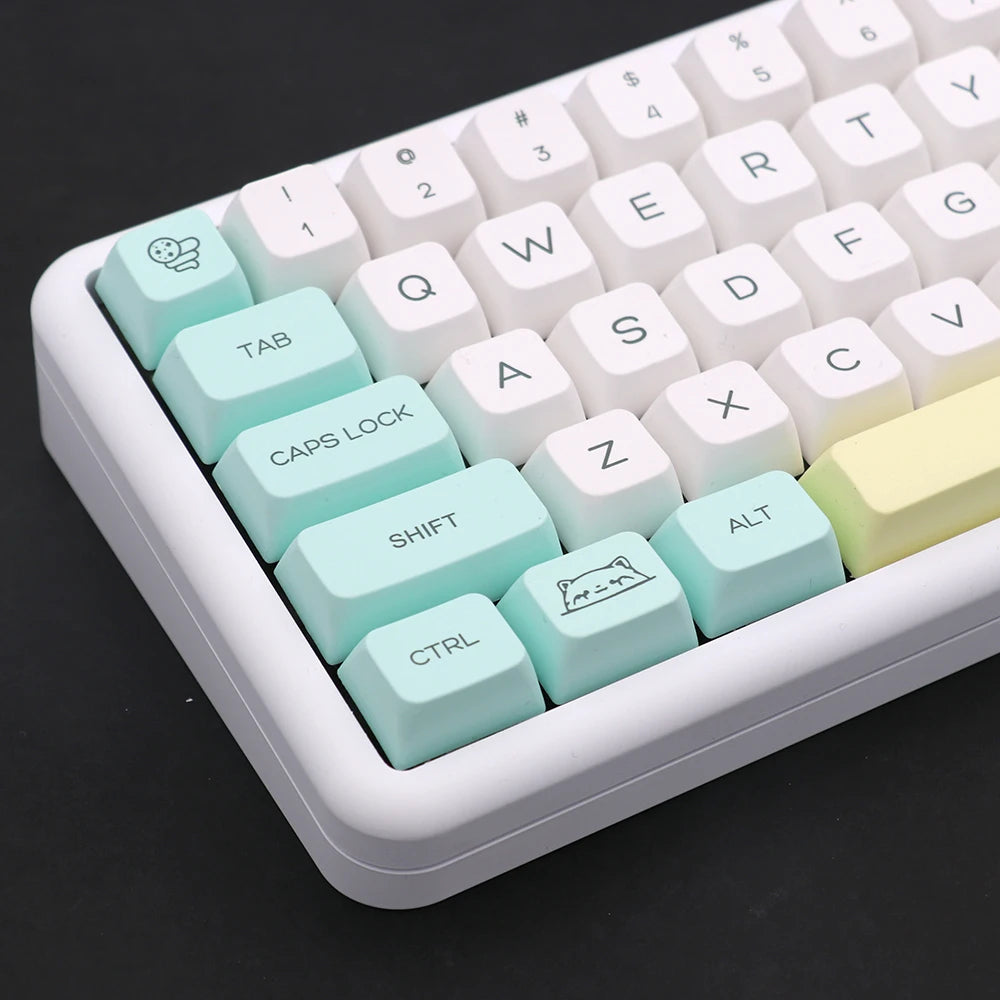 Case Aluminium 60% Noir Gris Blanc - Vue de côté