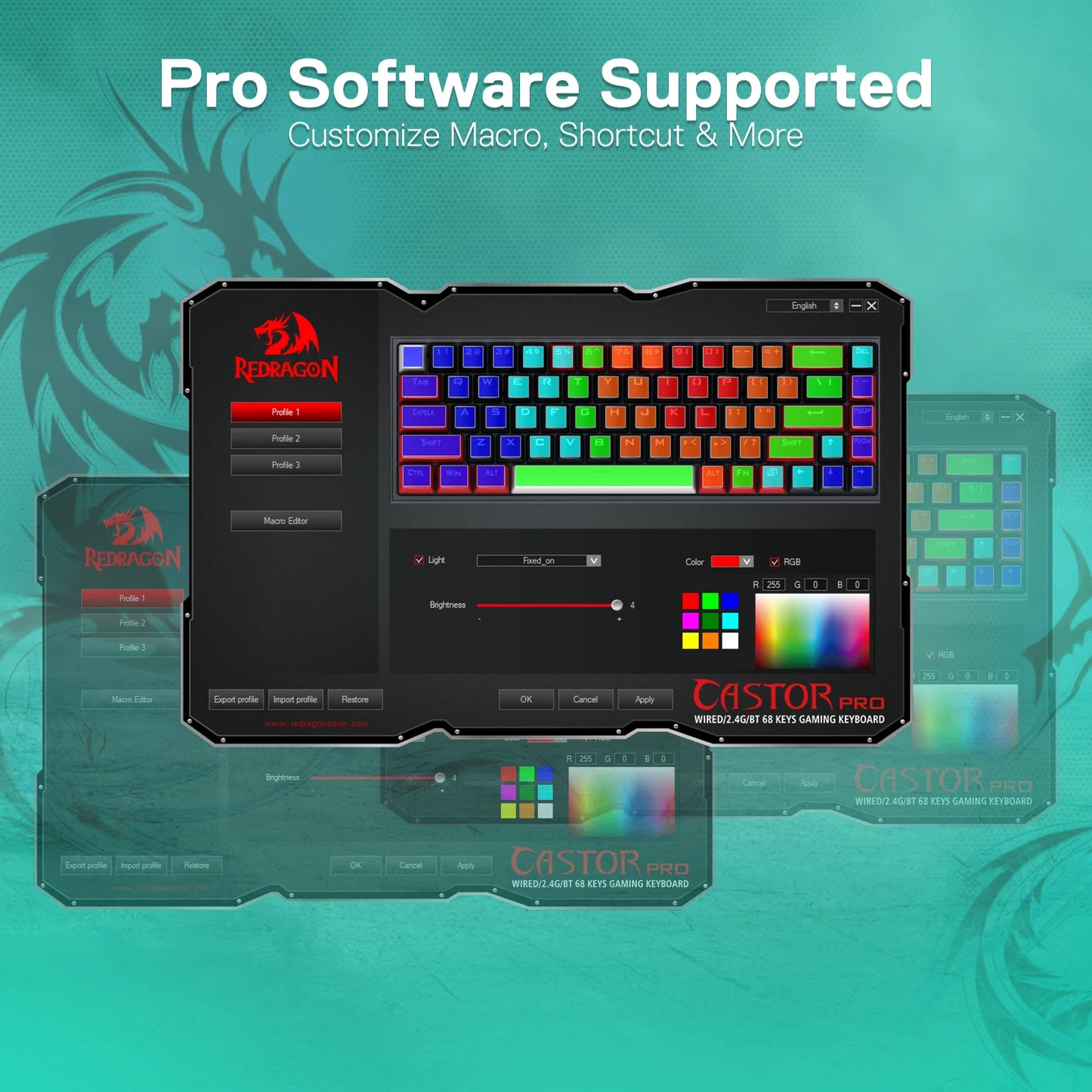 Redragon 65% - Coloris disponibles