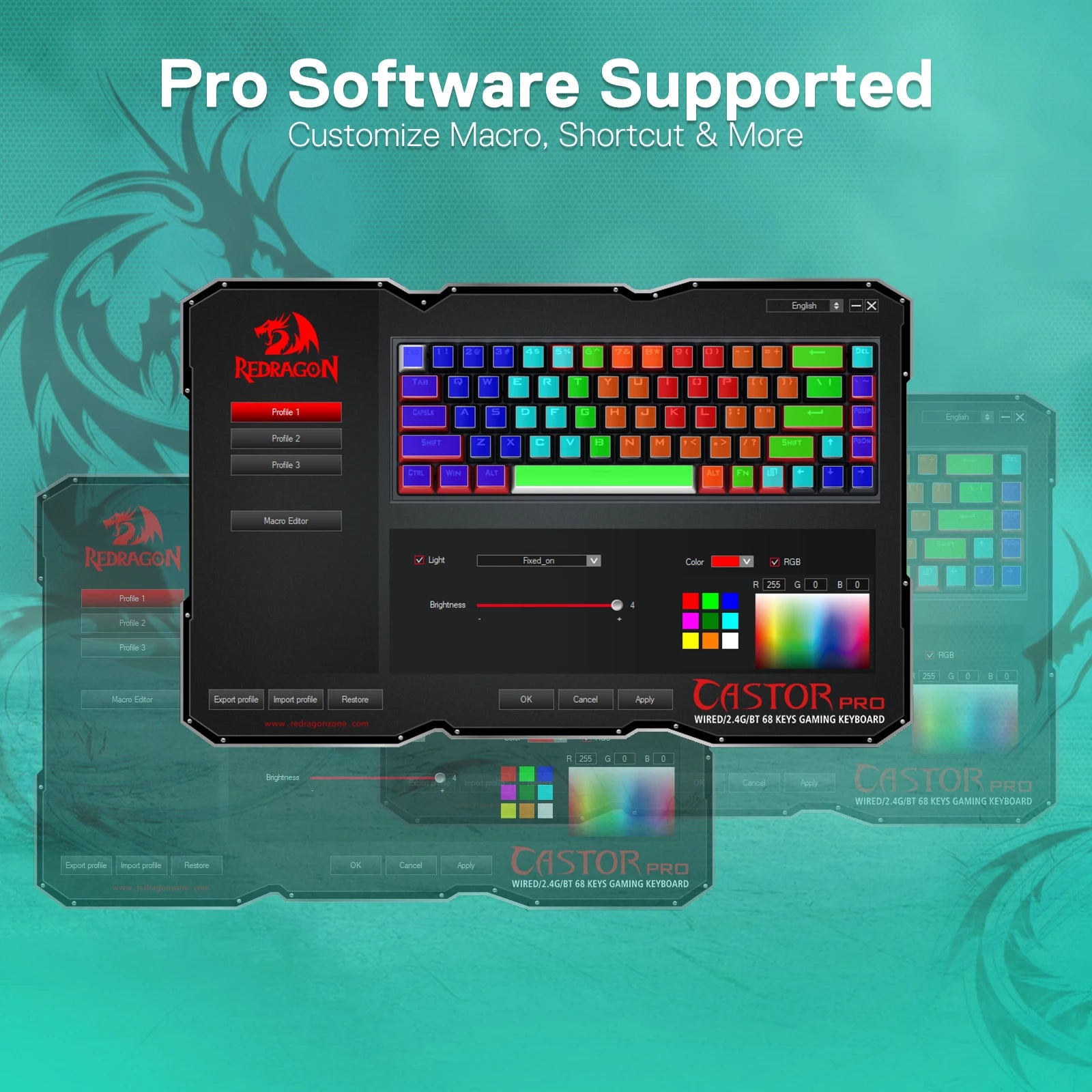 Redragon 65% - Coloris disponibles