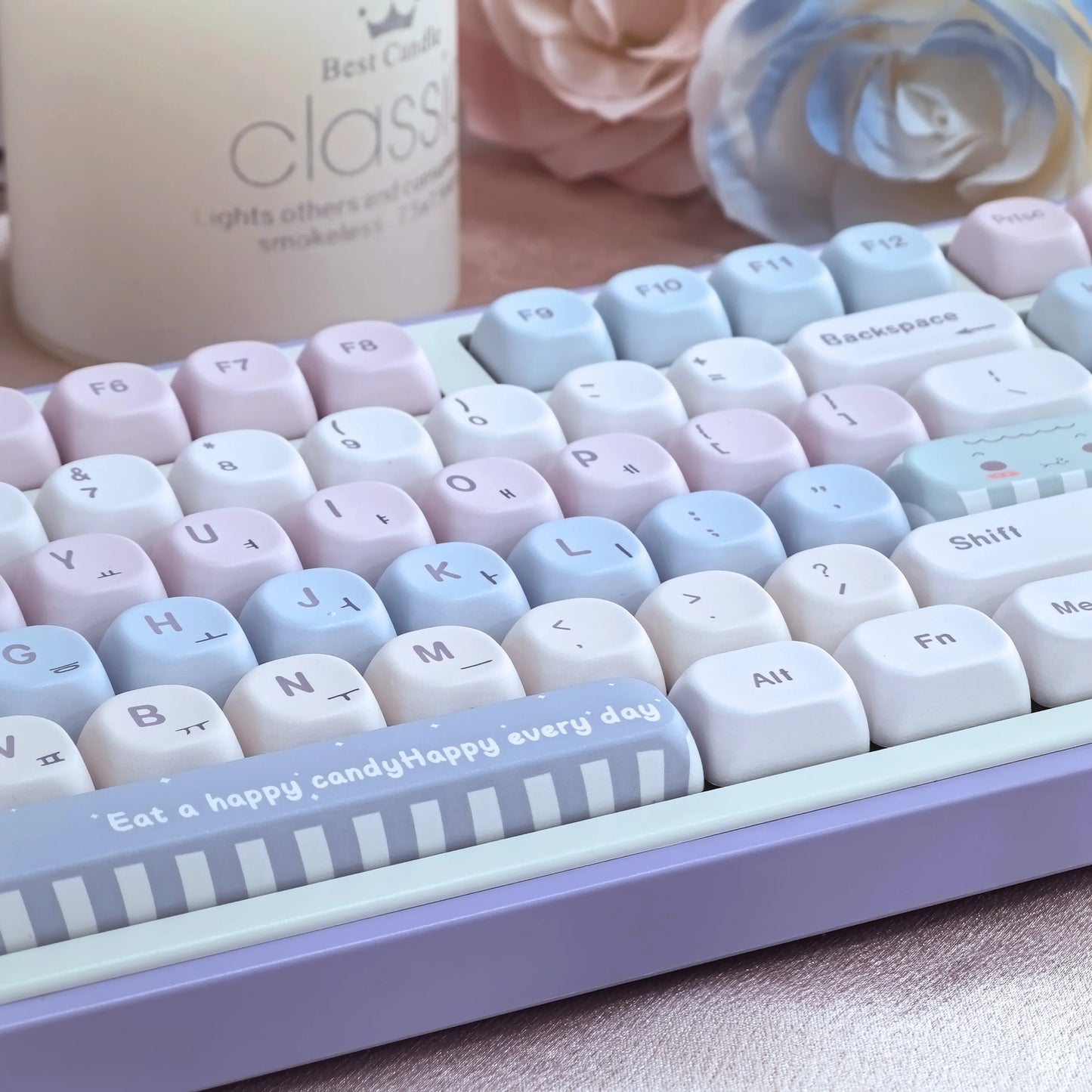 Keycaps Candy Colorées - Vue de dessus