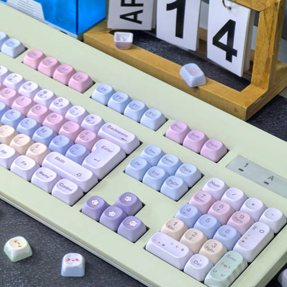 Keycaps AZERTY MOA - Vue de dessus