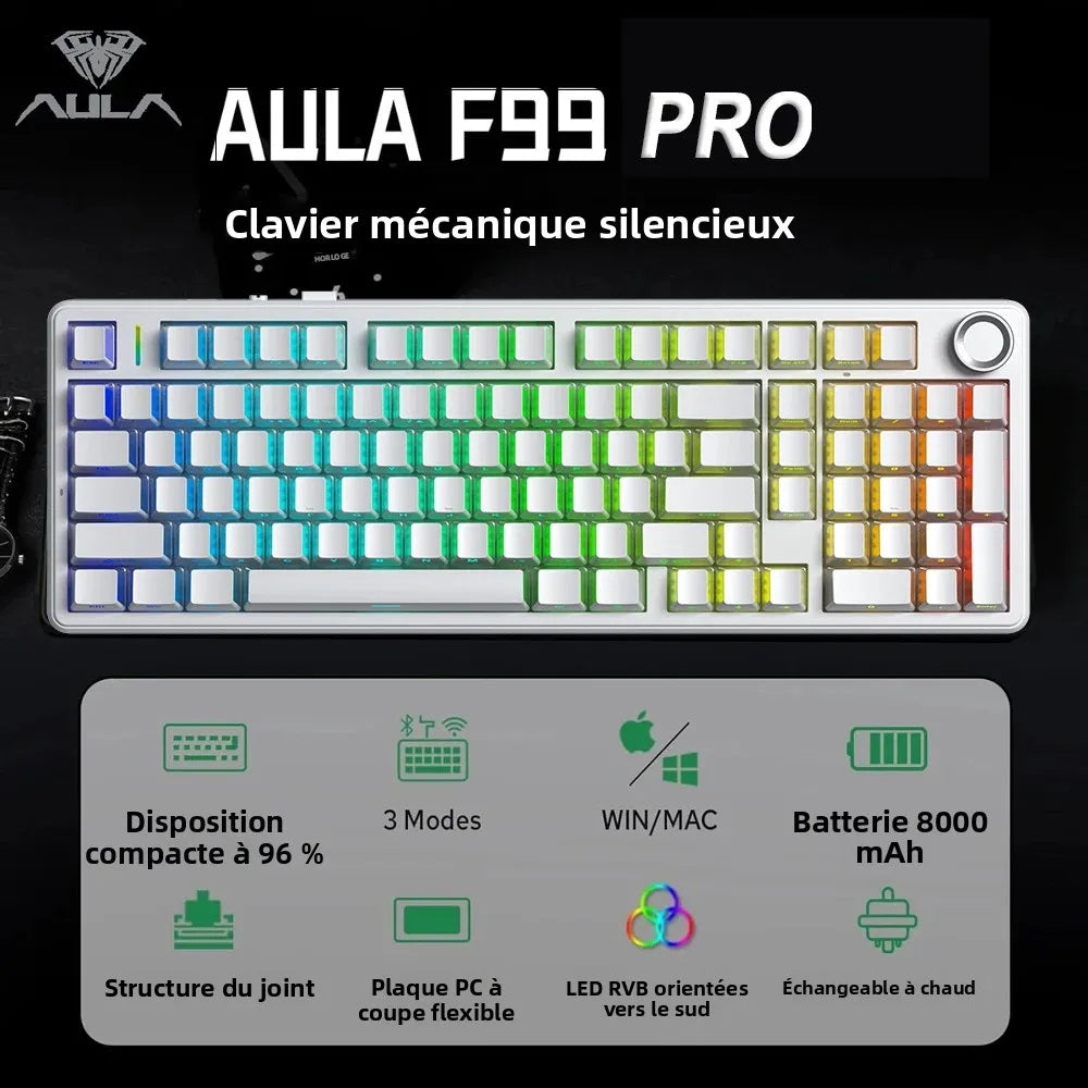 Clavier mécanique AULA F99 Pro sans-fil