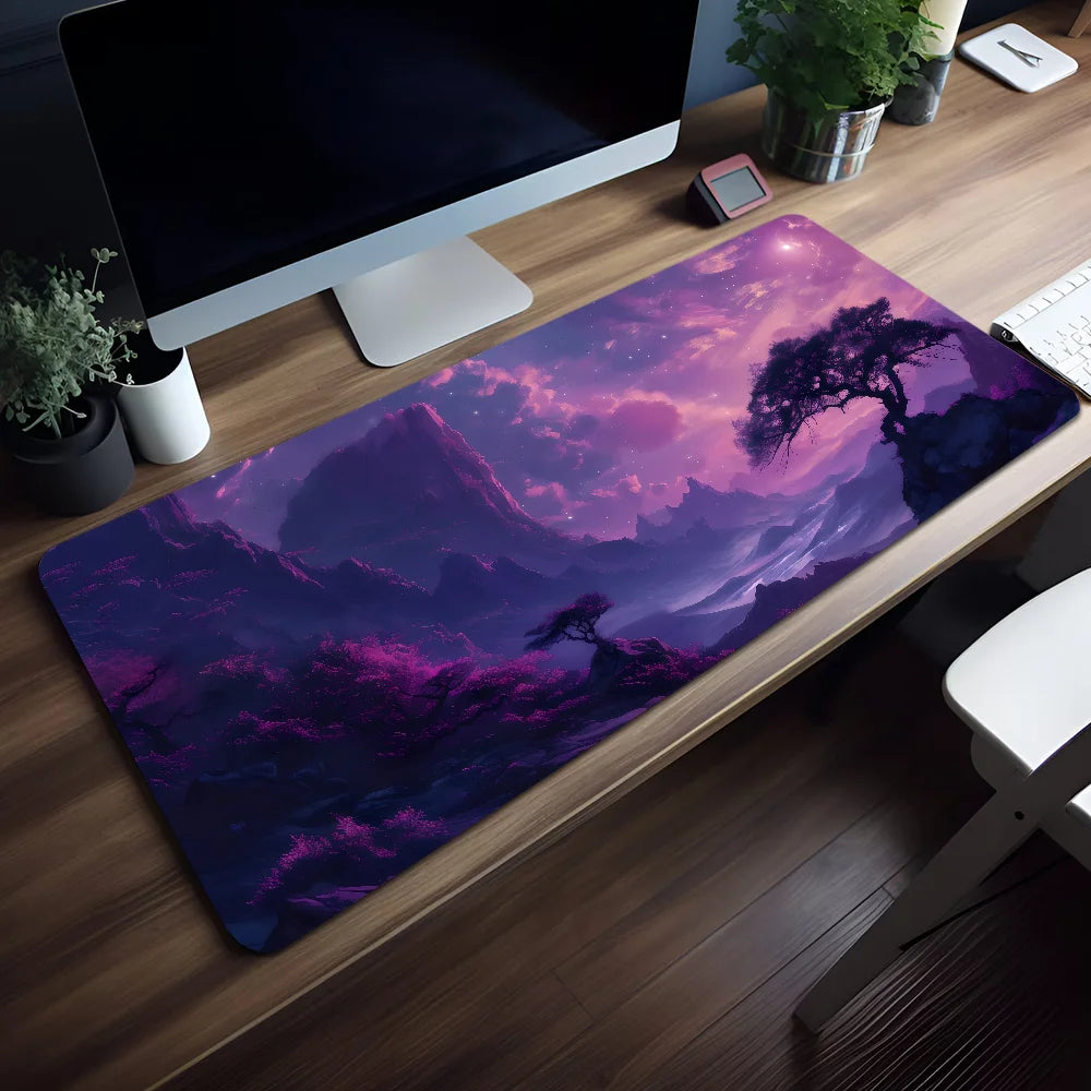 Tapis de Souris Coucher de Soleil Montagne - Vue principale