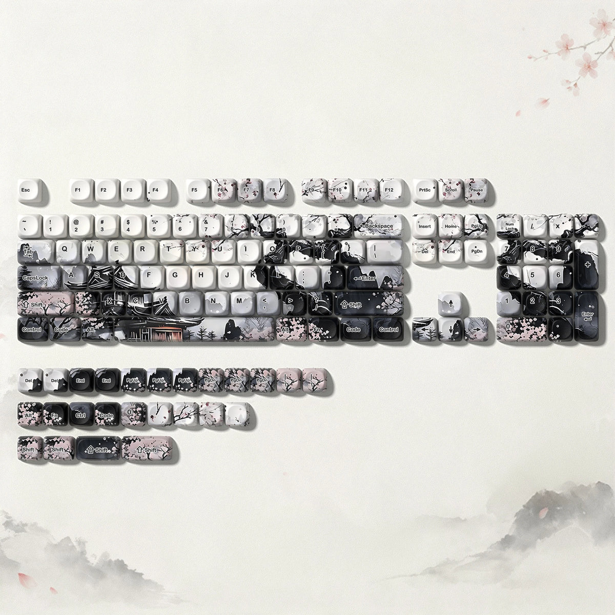 Keycaps QWERTY MOA 30 Styles