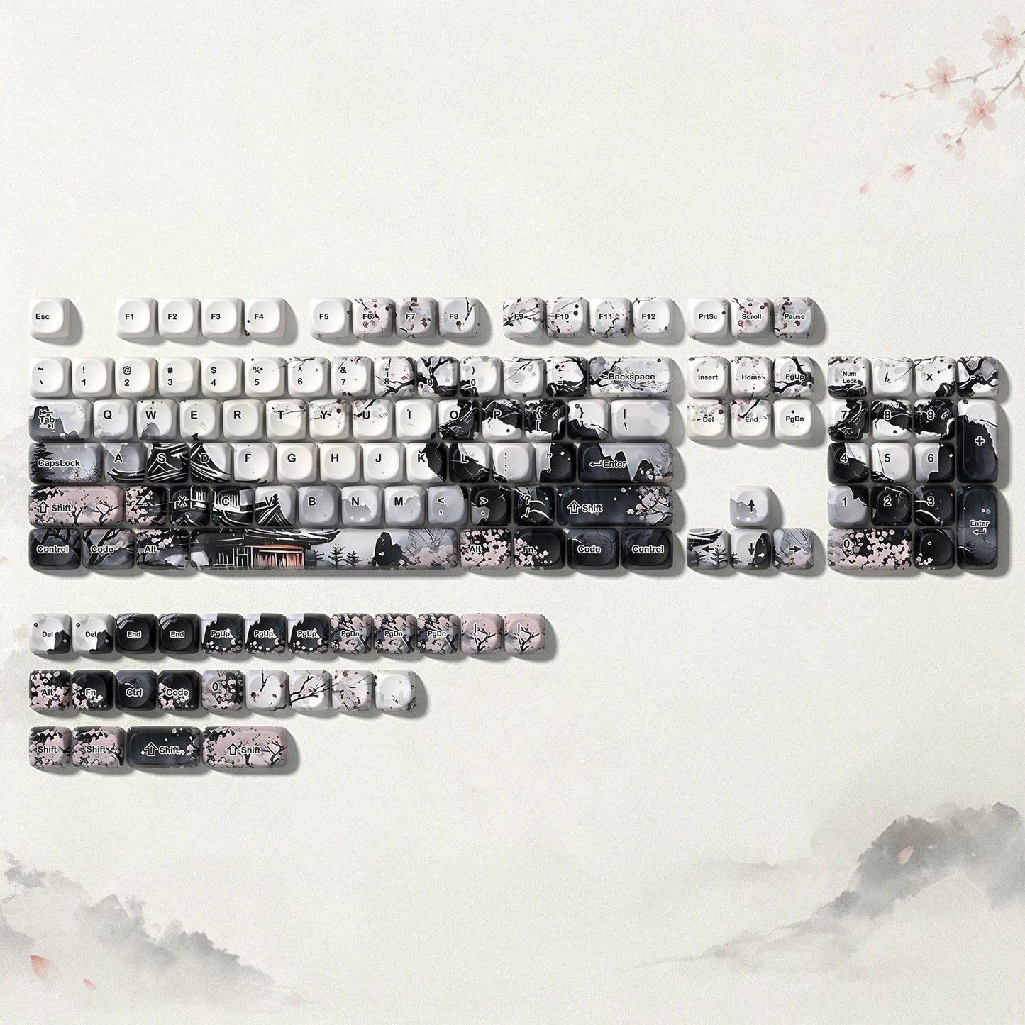 Keycaps Encre Noire