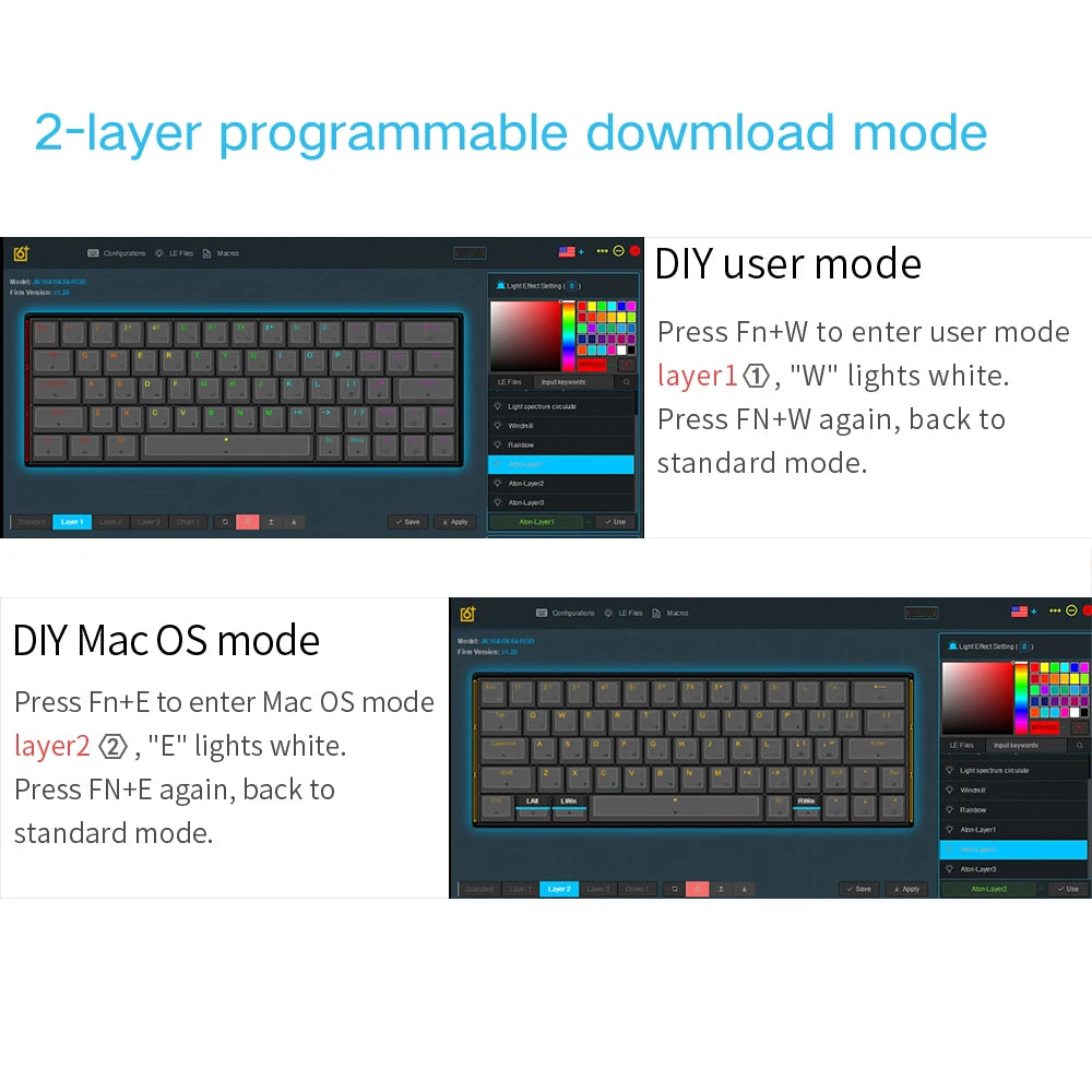 SKYLOONG SK64 - Détail