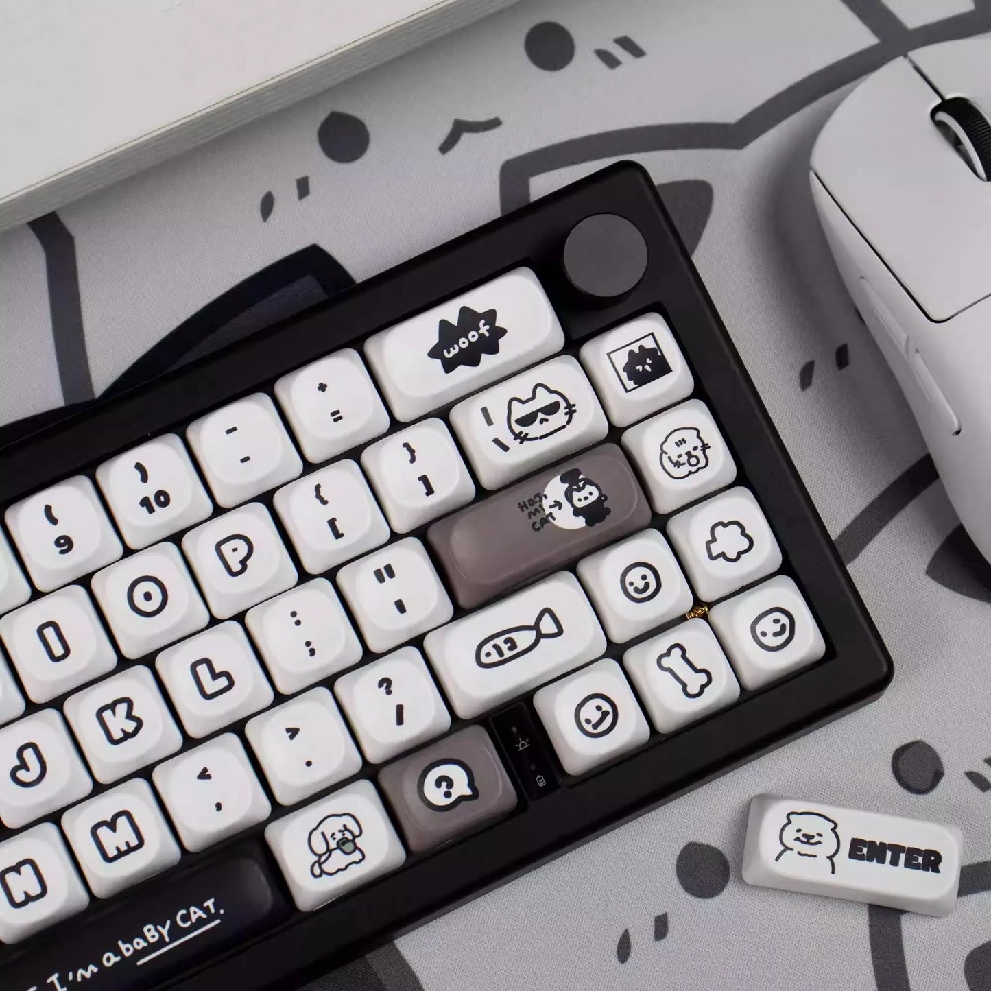 Keycaps Meow & Woof