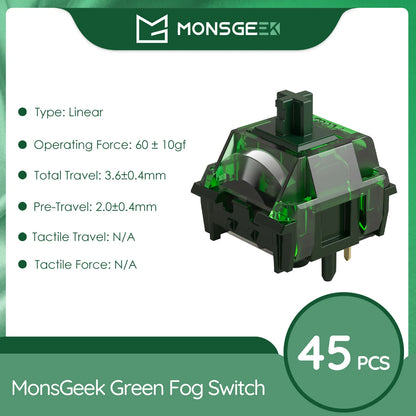 Akko V3 Pro Switches Taktiler/Linearer Schalter für mechanische Tastatur 45er-Pack austauschbarer Outemu Gateron Cherry MX-Tastenschalter