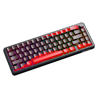 Attack Shark X65 PRO HE Tri-mode Noir/Rouge keycaps RGB