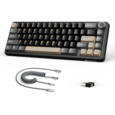 Attack Shark X66 Wireless Starry Black avec accessoires