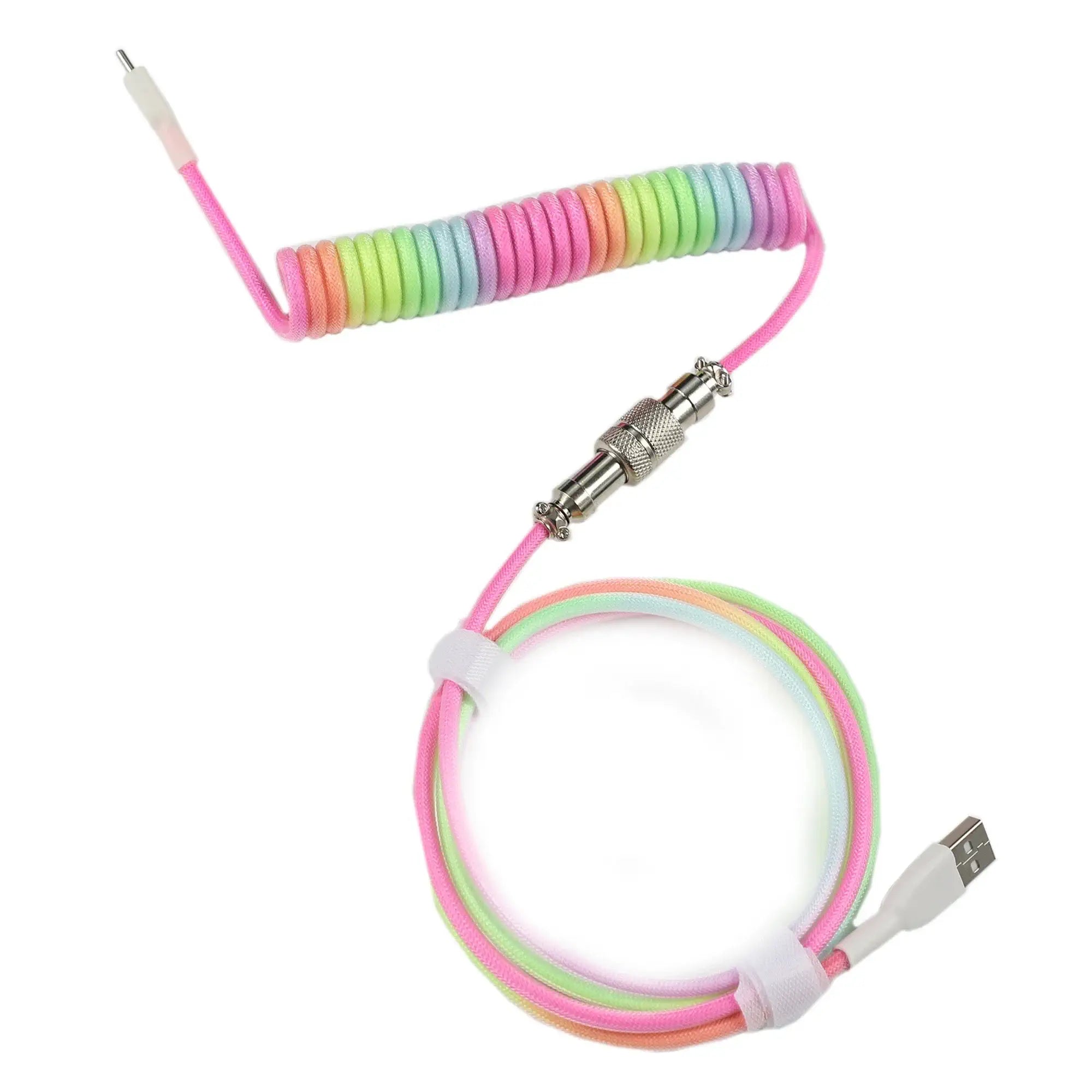 Cable De Clavier Custom Simple USB Type-C Rainbow