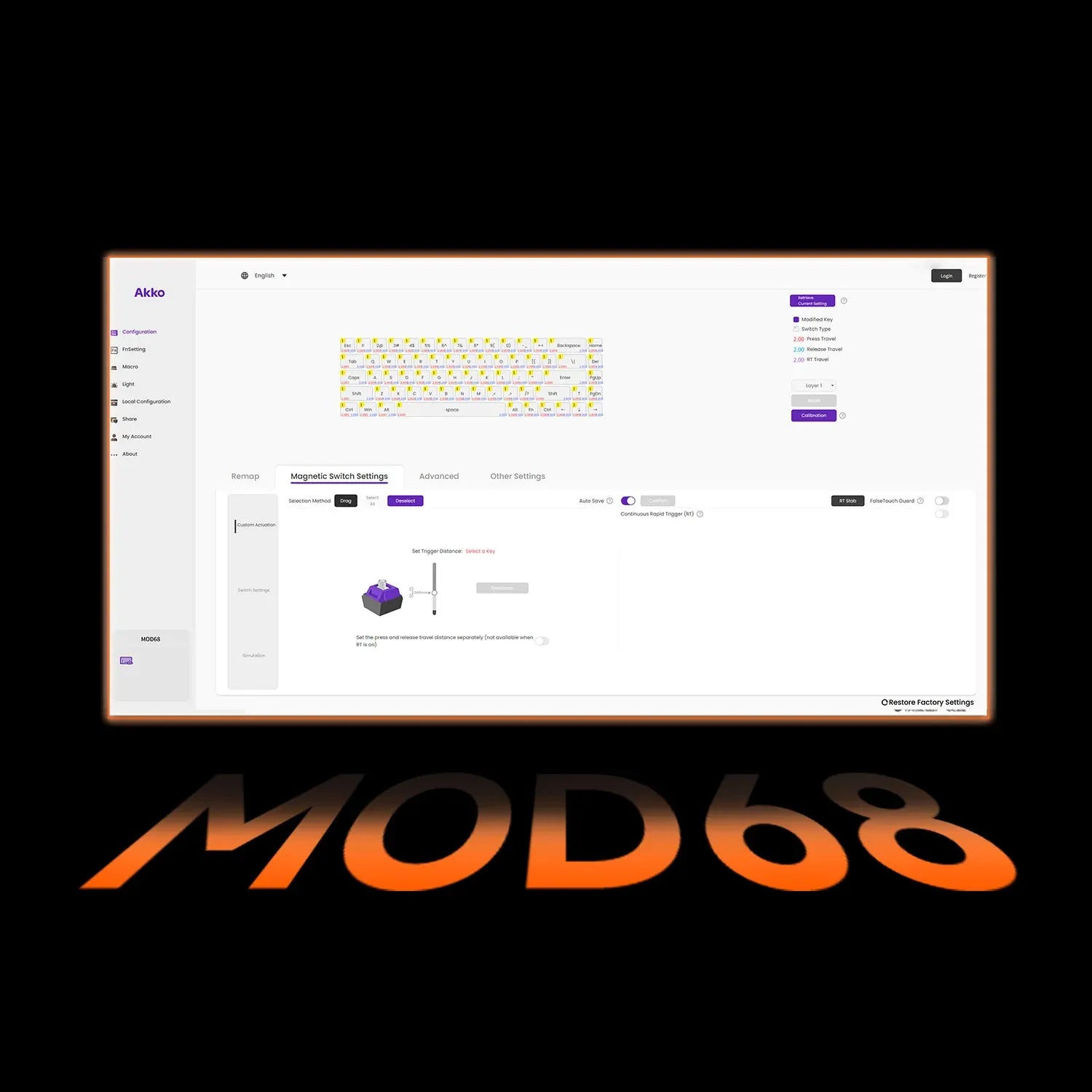 Logiciel pour le clavier AKKO MOD 68