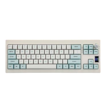 Clavier Custom EPOMAKER Shadow-X 70% Blanc & Bleu