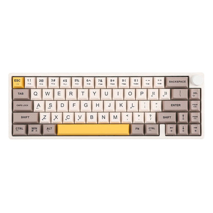 Clavier custom IK65 FEKER 65% Blanc et Beige