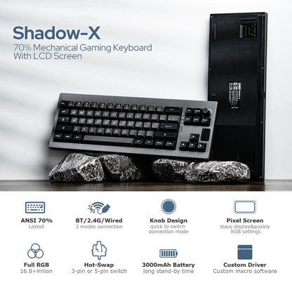 Clavier custom EPOMAKER Shadow-X 70%