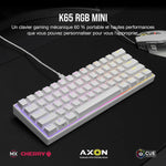 Corsair Gaming K65 RGB MINI Blanc - Vignette | CustomTonClavier.fr