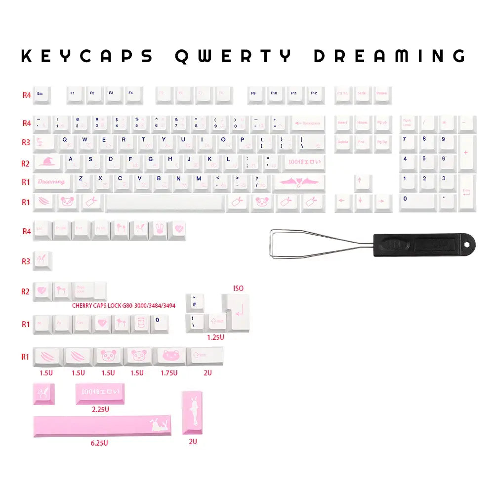 Dreaming QWERTY Keycaps