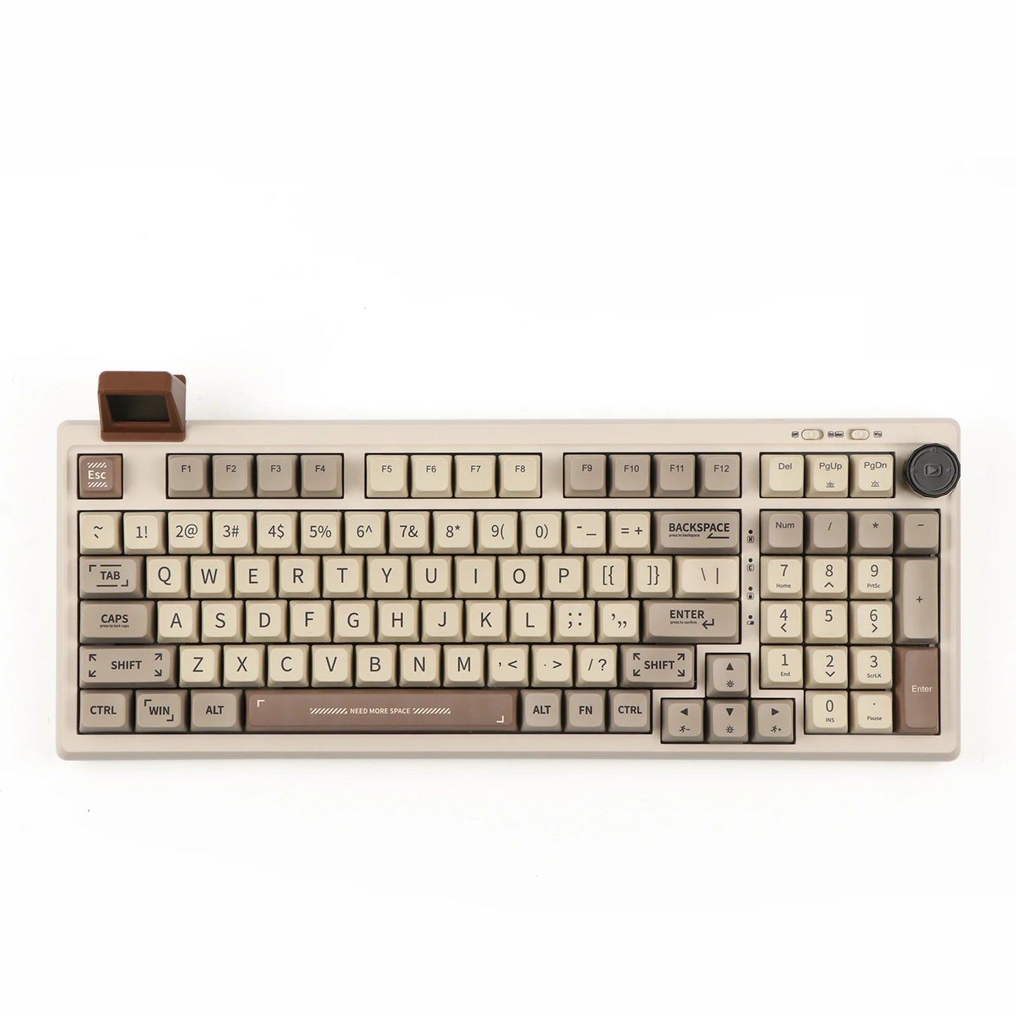 EPOMAKER RT100 Beige - clavier mecanique 95% vue de dessus
