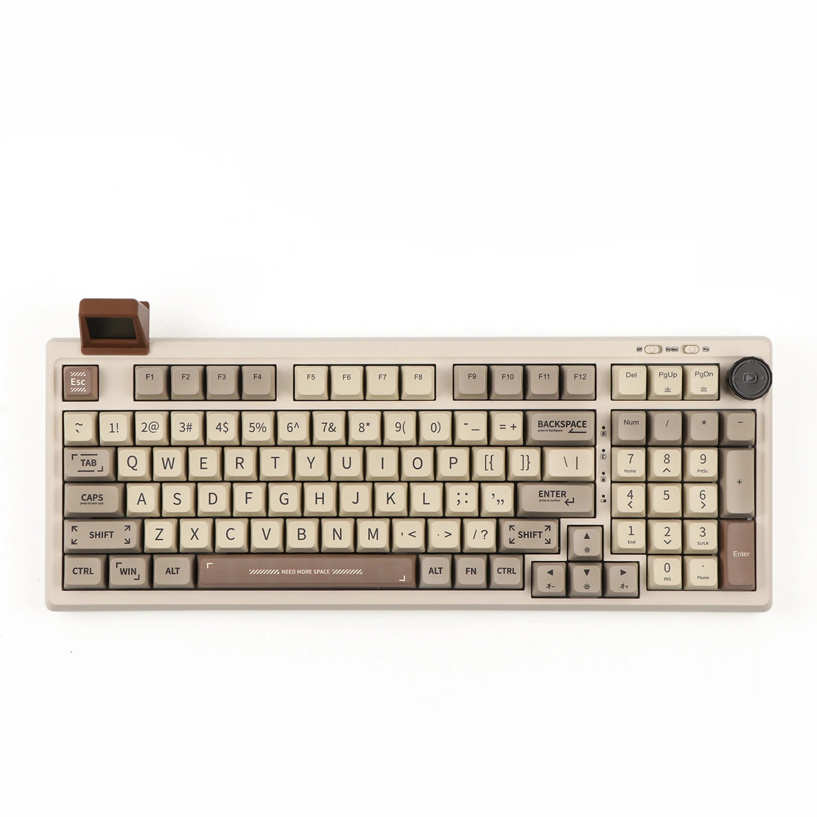 EPOMAKER RT100 Beige - clavier mecanique 95% vue de dessus