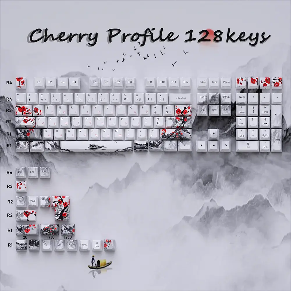 Keycaps 128 AZERTY Japon