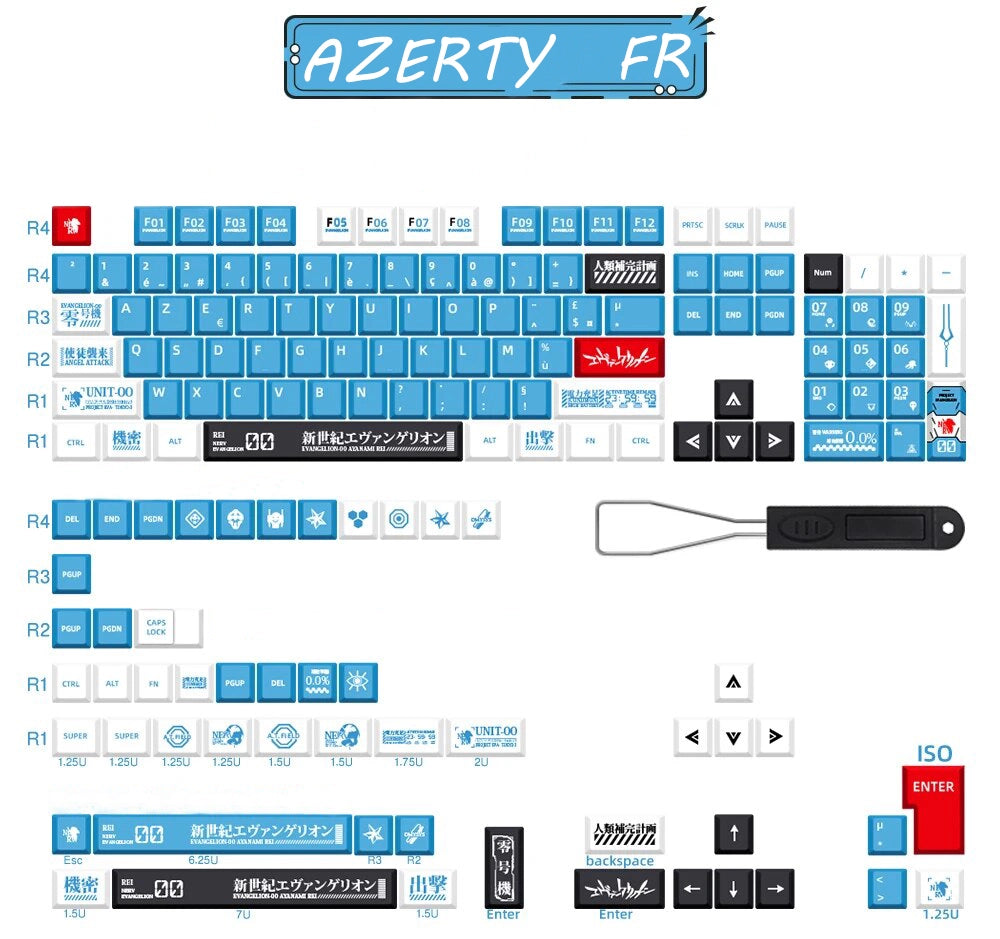 Keycaps Azerty EV-00