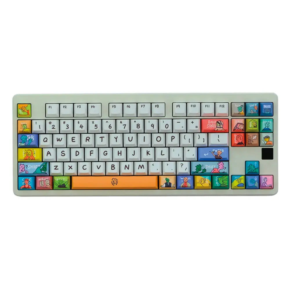 Keycaps QWERTY Cartoon