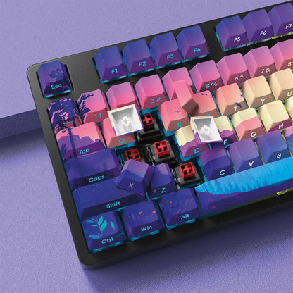 Purple QWERTY Clavier