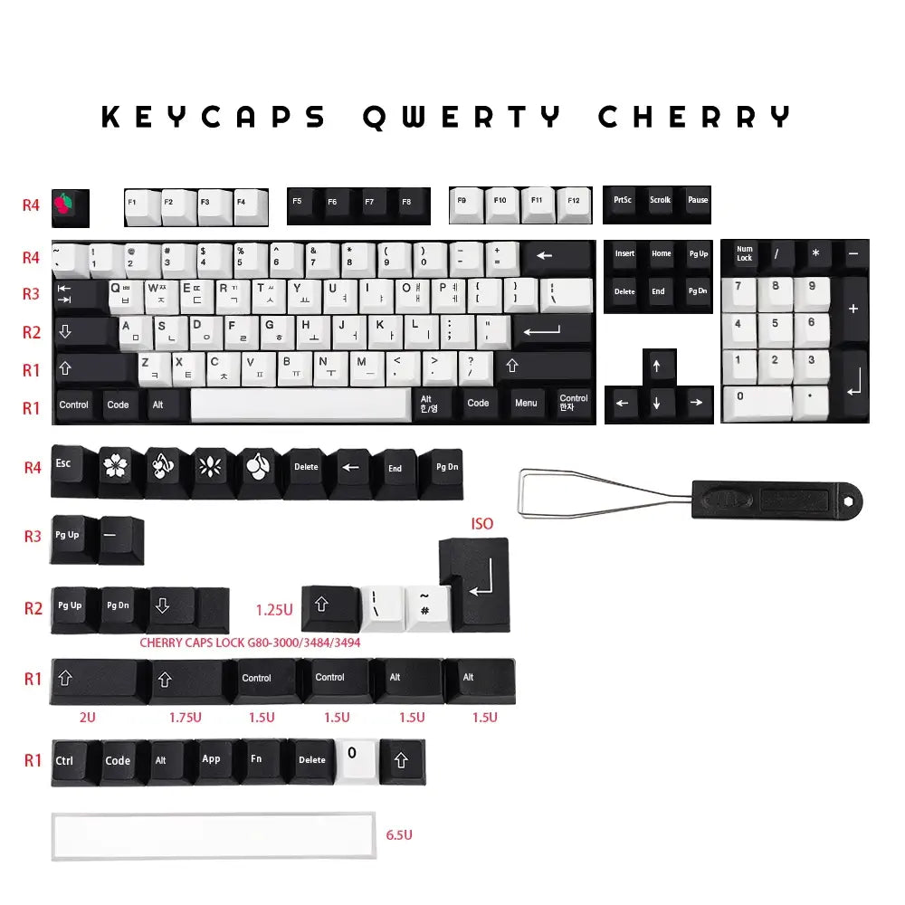 QWERTY Cherry Keycaps