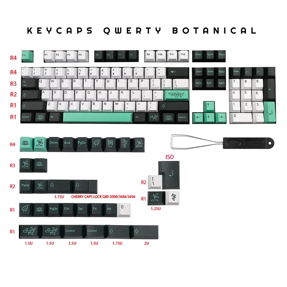 QWERTY Clavier Botanical